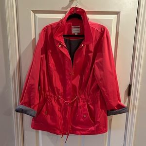 Pink 3X raincoat detachable hood